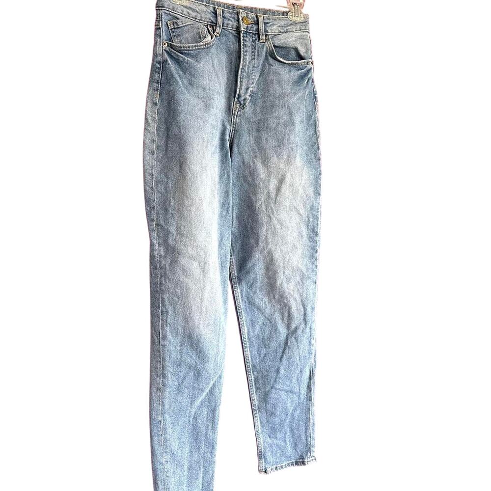 Womens Jeans Size 6 Blue Denim High Waisted Straight Leg Casual Everyday Wear